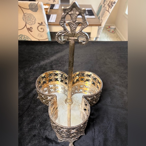 Antique Victorian Silver- Plated Condiment Or Cruet Castor Holder - Picture 4 of 8